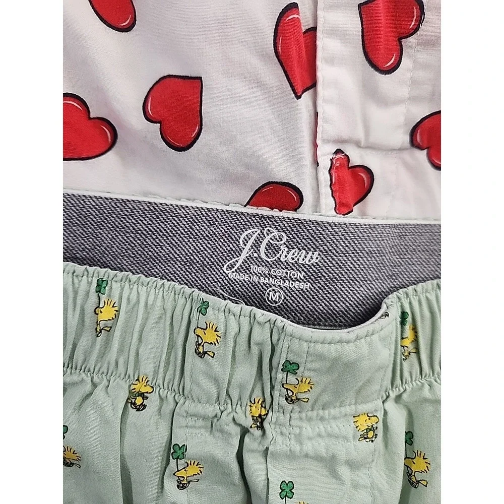 Men's Cotton Boxers Lot 3 American Eagle And J Crew Med 32-34